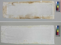 Gewebe eines Elements vor und nach der Reinigung